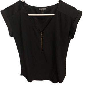 Express blouse with front zipper